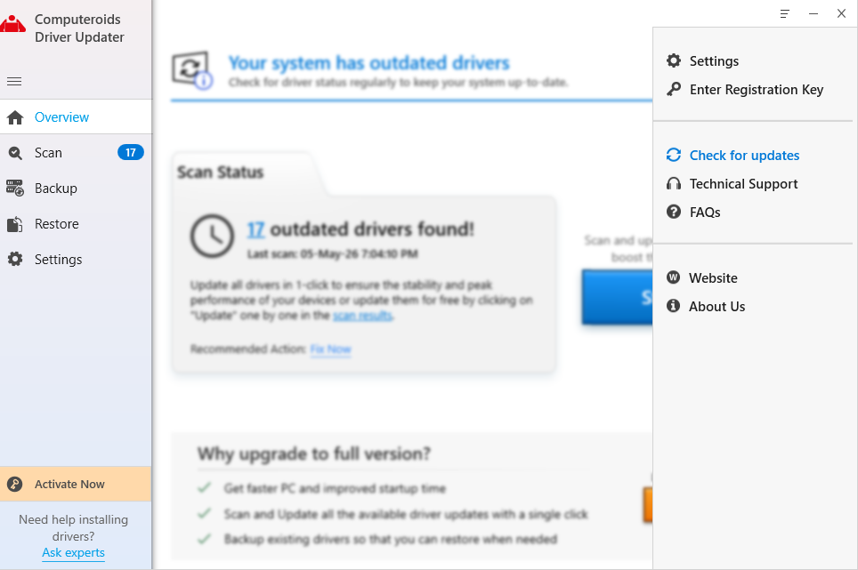 Computeroids User Interface
